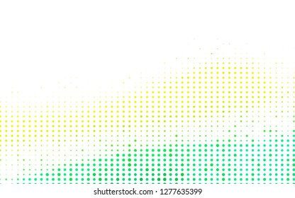 Light Green, Yellow vector layout with circle shapes. Abstract illustration with colored bubbles in nature style. Pattern for ads, booklets.