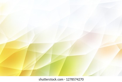 Light Green, Yellow vector layout with lines, triangles. Decorative design in abstract style with triangles. Modern template for landing page.