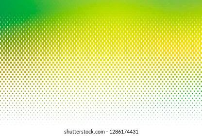 Light Green, Yellow vector layout with lines, rectangles. Decorative design in abstract style with rectangles. Best design for your ad, poster, banner.