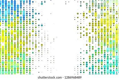 Light Green, Yellow vector layout with circle shapes. Blurred bubbles on abstract background with colorful gradient. Design for posters, banners.