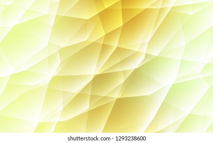 Light Green, Yellow vector layout with lines, triangles. Beautiful illustration with triangles in nature style. Pattern for commercials.