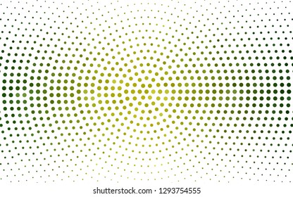 Light Green, Yellow vector  layout with circle shapes. Blurred decorative design in abstract style with bubbles. Pattern for ads, leaflets.