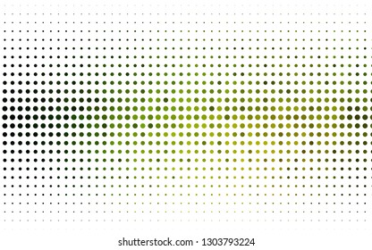 Light Green, Yellow vector layout with circle shapes. Abstract illustration with colored bubbles in nature style. Pattern for beautiful websites.