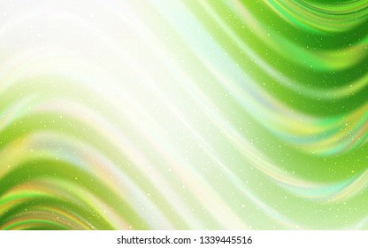 Light Green, Yellow vector layout with cosmic stars. Blurred decorative design in simple style with galaxy stars. Template for cosmic backgrounds.