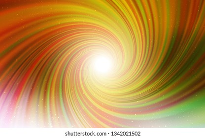 Light Green, Yellow vector layout with cosmic stars. Shining colored illustration with bright astronomical stars. Pattern for futuristic ad, booklets.