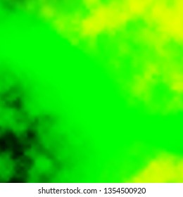 Light Green, Yellow vector layout with cloudscape. Illustration in abstract style with gradient clouds. Pattern for your booklets, leaflets.