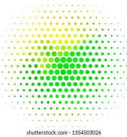 Light Green, Yellow vector layout with circles. Modern abstract illustration with colorful circle shapes. Pattern for wallpapers, curtains.