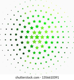 Light Green, Yellow vector layout with bright stars. Colorful illustration in abstract style with gradient stars. Theme for cell phones.