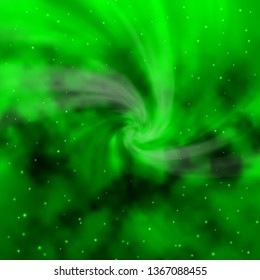 Light Green, Yellow vector layout with bright stars. Modern geometric abstract illustration with stars. Design for your business promotion.