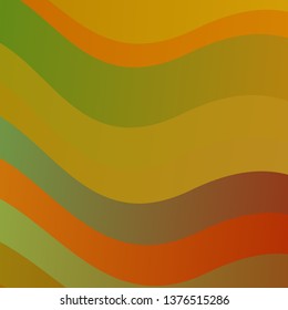 Light Green, Yellow vector layout with curves. Colorful illustration, which consists of curves. Template for your UI design.