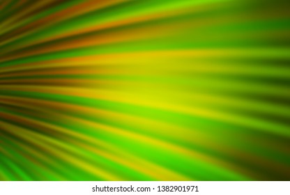 Light Green, Yellow vector layout with wry lines. Modern gradient abstract illustration with bandy lines. Brand new design for your ads, poster, banner.