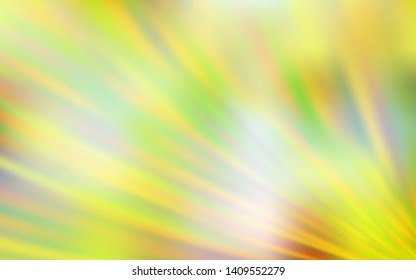 Light Green, Yellow vector layout with flat lines. Lines on blurred abstract background with gradient. Template for your beautiful backgrounds.
