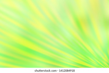 Light Green, Yellow vector layout with flat lines. Lines on blurred abstract background with gradient. Template for your beautiful backgrounds.