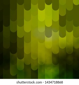 Light Green, Yellow vector layout with lines. Colorful gradient illustration with abstract flat lines. Template for your UI design.