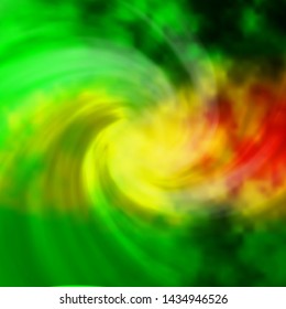 Light Green, Yellow vector layout with cloudscape. Abstract illustration with colorful gradient clouds. Template for landing pages.