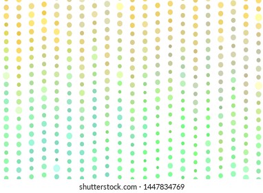 Light Green, Yellow vector layout with circle shapes. Blurred decorative design in abstract style with bubbles. Design for poster, banner of websites.
