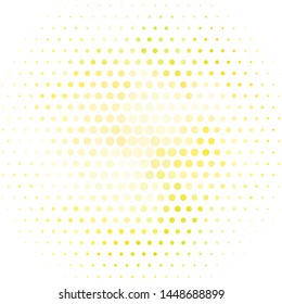 Light Green, Yellow vector layout with circles. Abstract colorful disks on simple gradient background. Pattern for booklets, leaflets.