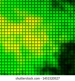 Light Green, Yellow vector layout with circles. Illustration with set of shining colorful abstract spheres. Pattern for websites, landing pages.