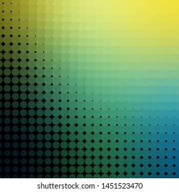 Light Green, Yellow vector layout with circles. Abstract decorative design in gradient style with bubbles. Pattern for business ads.