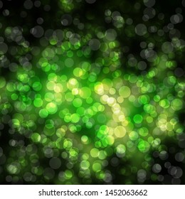 Light Green, Yellow vector layout with circles. Colorful illustration with gradient dots in nature style. Pattern for business ads.