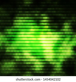 Light Green, Yellow vector layout with circles. Abstract colorful disks on simple gradient background. Pattern for websites, landing pages.