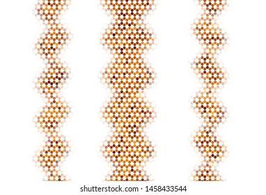 Light Green, Yellow vector layout with hexagonal shapes. Colorful hexagons on blur backdrop. Pattern for your ad, booklets.