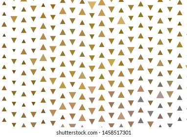 Light Green, Yellow vector layout with lines, triangles. Beautiful illustration with triangles in nature style. Pattern for websites.