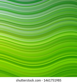 Light Green, Yellow vector layout with wry lines. Colorful abstract illustration with gradient curves. Pattern for busines booklets, leaflets