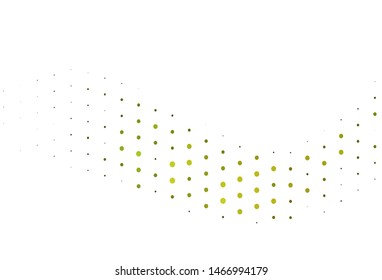Light Green, Yellow vector layout with circle shapes. Abstract illustration with colored bubbles in nature style. Design for posters, banners.
