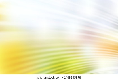 Light Green, Yellow vector layout with bent lines. Creative illustration in halftone style with gradient. A completely new template for your design.
