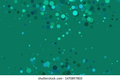 Light Green, Yellow vector layout with circle spots. Modern abstract illustration with colorful water drops. Pattern for beautiful websites.