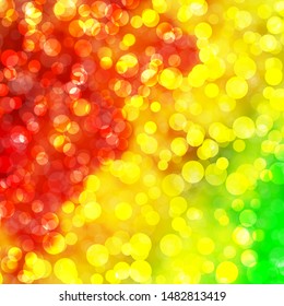 Light Green, Yellow vector layout with circle shapes. Modern abstract illustration with colorful circle shapes. Pattern for business ads.