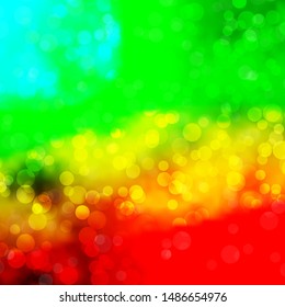 Light Green, Yellow vector layout with circle shapes. Abstract decorative design in gradient style with bubbles. Design for your commercials.