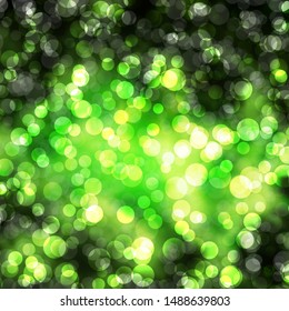 Light Green, Yellow vector layout with circle shapes. Abstract illustration with colorful spots in nature style. Pattern for websites.