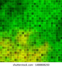 Light Green, Yellow vector layout with lines, rectangles. Colorful illustration with gradient rectangles and squares. Modern template for your landing page.