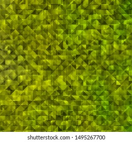 Light Green, Yellow vector layout with lines, triangles. Modern abstract illustration with colorful triangles. Pattern for commercials.