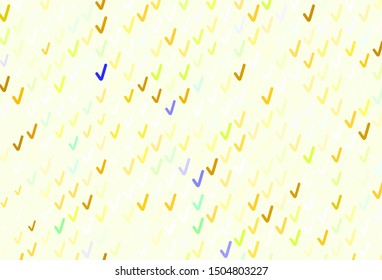 Light Green, Yellow vector layout with bent lines. Creative illustration in halftone style with gradient. Abstract style for your business design.