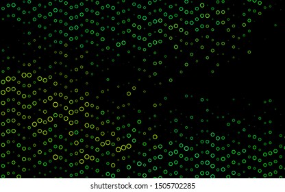 Light Green, Yellow vector layout with circle shapes. Modern abstract illustration with colorful water drops. Pattern for beautiful websites.