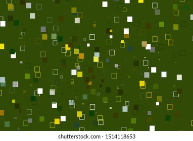 Light Green, Yellow vector layout with rectangles, squares. Illustration with set of colorful rectangles. Best design for your ad, poster, banner.