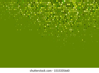Light Green, Yellow vector layout with lines, rectangles. Beautiful illustration with rectangles and squares. The template can be used as a background.