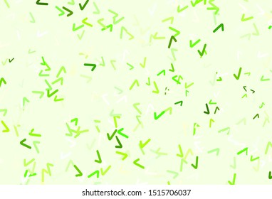 Light Green, Yellow vector layout with curved lines. Modern gradient abstract illustration with bandy lines. A completely new design for your business.