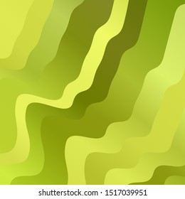 Light Green, Yellow vector layout with circular arc. Colorful illustration with curved lines. Pattern for ads, commercials.