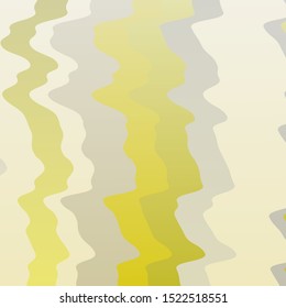 Light Green, Yellow vector layout with circular arc. Colorful abstract illustration with gradient curves. Pattern for booklets, leaflets.