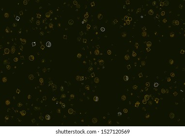 Light Green, Yellow vector layout with restaurant food. Abstract background with colorful Fast Food illustrations. Design for ad, poster, banner of cafes or restaurants.