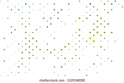 Light Green, Yellow vector layout with circle shapes. Illustration with set of shining colorful abstract circles. Pattern for ads, booklets.
