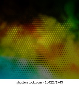 Light Green, Yellow vector layout with circle shapes. Illustration with set of shining colorful abstract spheres. Design for your commercials.