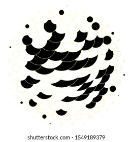 Light Green, Yellow vector layout with circle shapes. Illustration with set of shining colorful abstract spheres. Pattern for wallpapers, curtains.