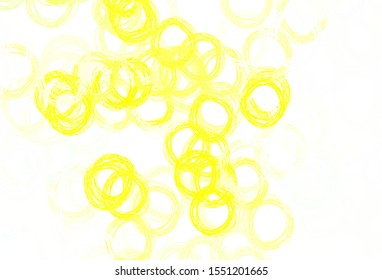Light Green, Yellow vector layout with circle shapes. Blurred decorative design in abstract style with bubbles. Design for your business advert.