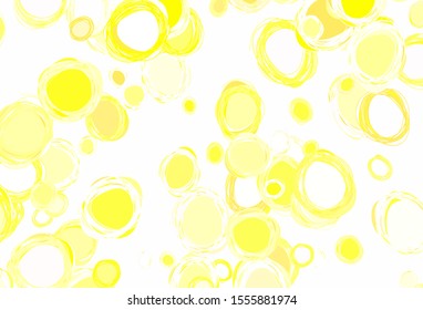 Light Green, Yellow vector layout with circle shapes. Beautiful colored illustration with blurred circles in nature style. Pattern for textures of wallpapers.
