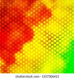 Light Green, Yellow vector layout with lines, rectangles. Rectangles with colorful gradient on abstract background. Design for your business promotion.